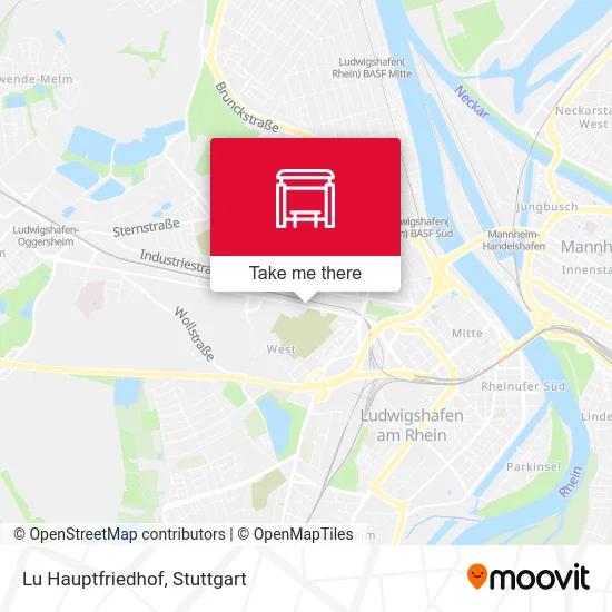 Lu Hauptfriedhof map