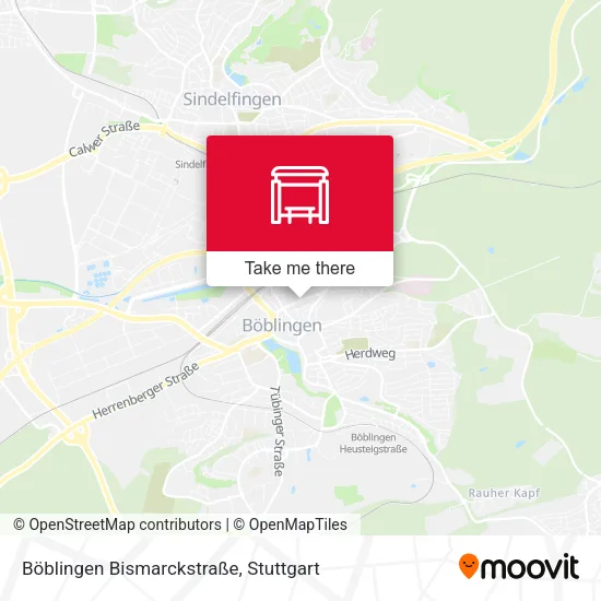 Карта Böblingen Bismarckstraße