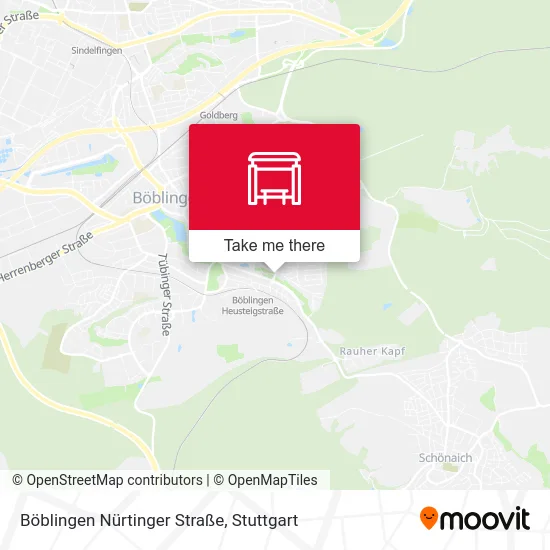 Карта Böblingen Nürtinger Straße