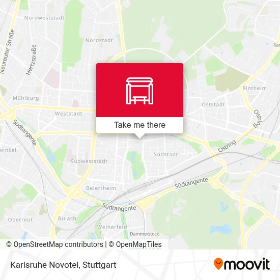 Karlsruhe Novotel map