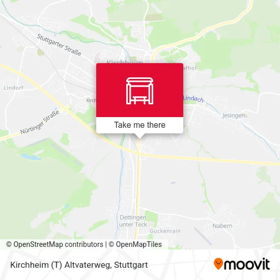 Карта Kirchheim (T) Altvaterweg