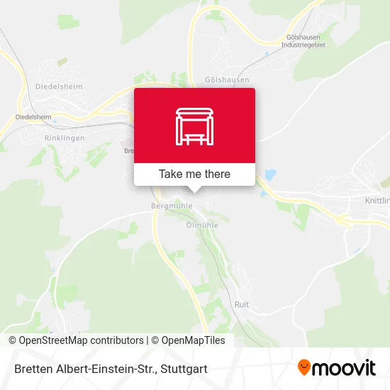 Карта Bretten Albert-Einstein-Str.