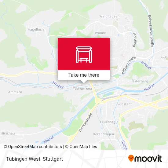 Карта Tübingen West