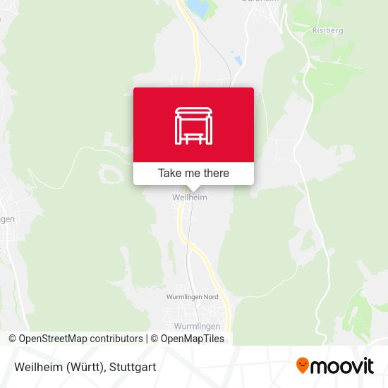 Карта Weilheim (Württ)