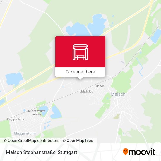 Карта Malsch Stephanstraße
