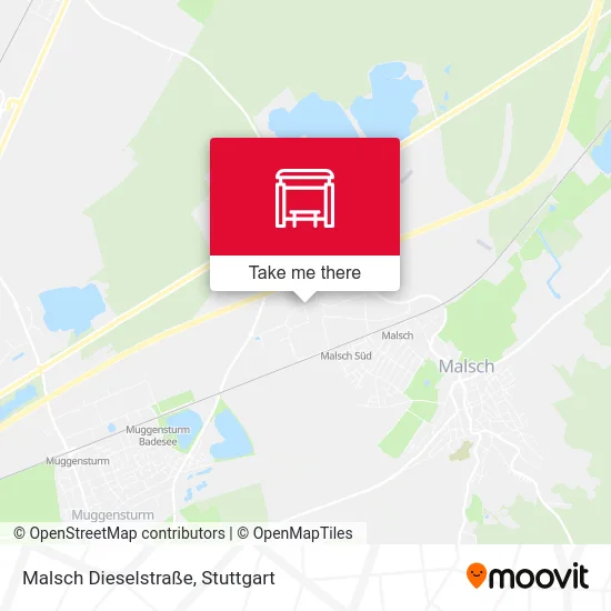 Карта Malsch Dieselstraße
