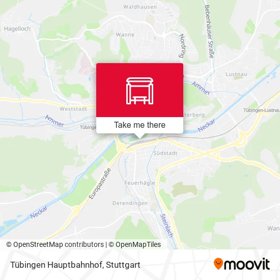Карта Tübingen Hauptbahnhof