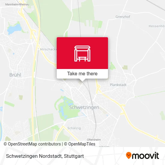 Карта Schwetzingen Nordstadt