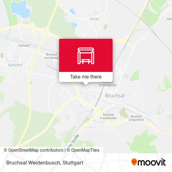 Карта Bruchsal Weidenbusch
