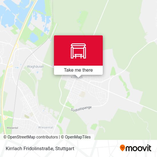 Карта Kirrlach Fridolinstraße