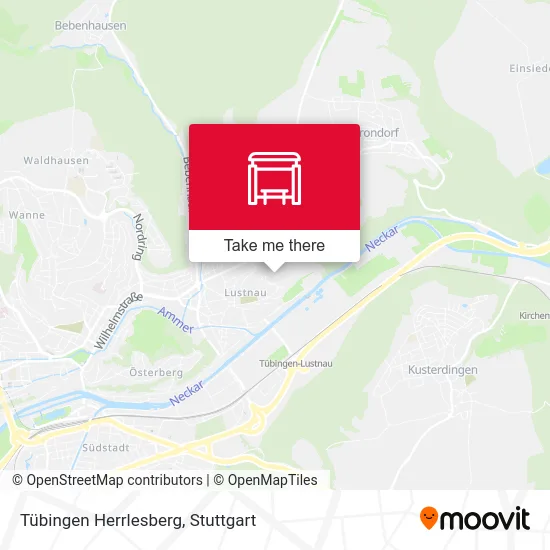 Карта Tübingen Herrlesberg