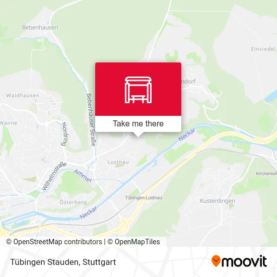 Карта Tübingen Stauden