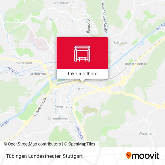 Карта Tübingen Landestheater