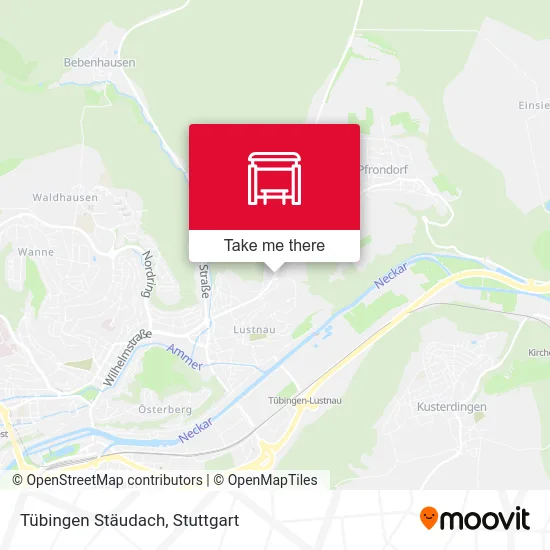 Карта Tübingen Stäudach