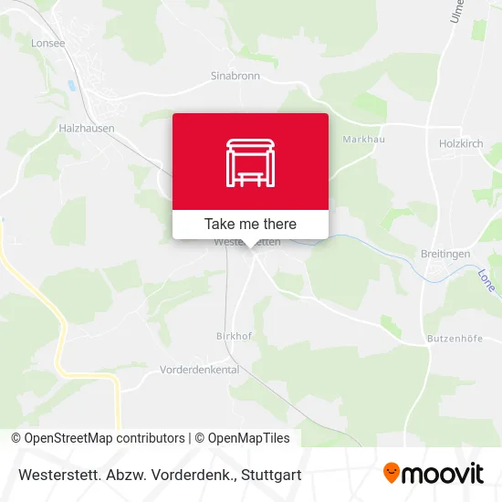 Карта Westerstett. Abzw. Vorderdenk.