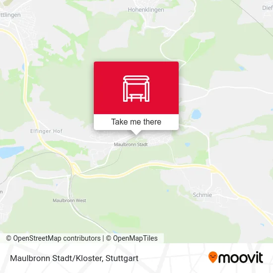 Карта Maulbronn Stadt/Kloster