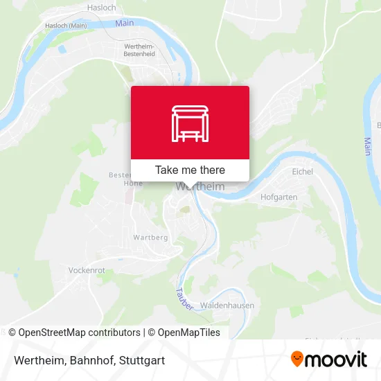 Карта Wertheim, Bahnhof