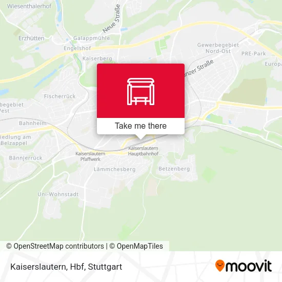 Карта Kaiserslautern, Hbf