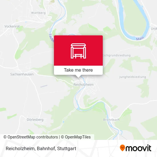 Карта Reicholzheim, Bahnhof