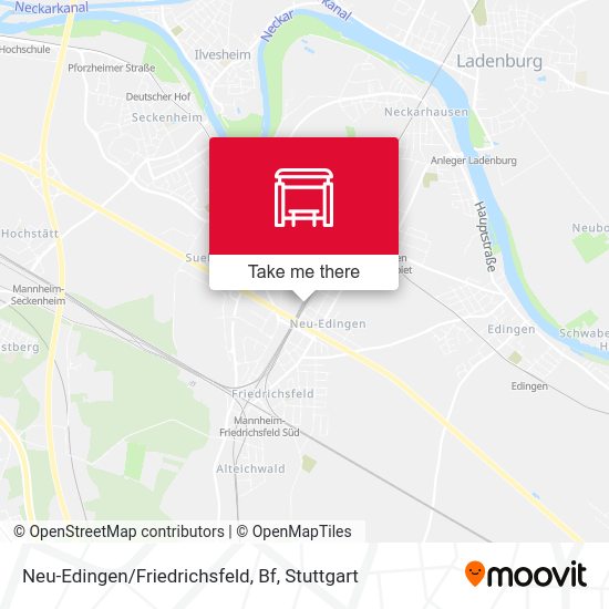 Карта Neu-Edingen/Friedrichsfeld, Bf