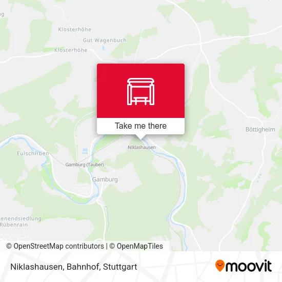 Карта Niklashausen, Bahnhof