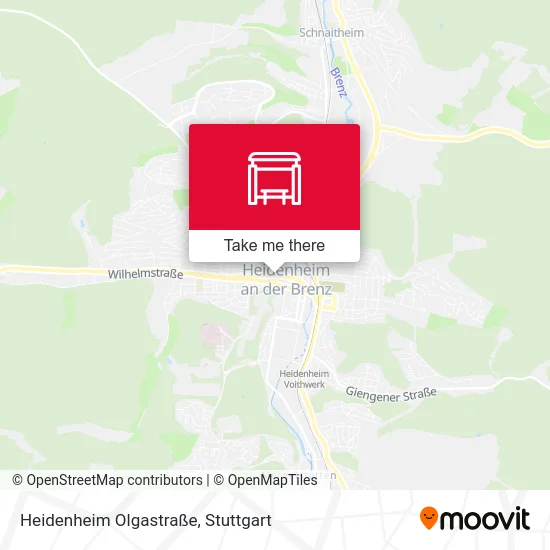 Карта Heidenheim Olgastraße