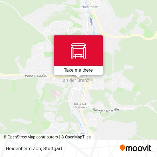 Карта Heidenheim Zoh