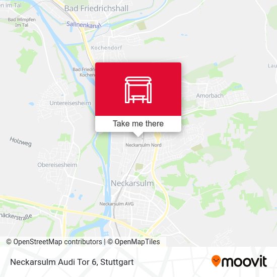 Карта Neckarsulm Audi Tor 6