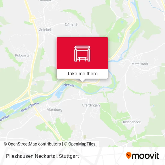 Карта Pliezhausen Neckartal