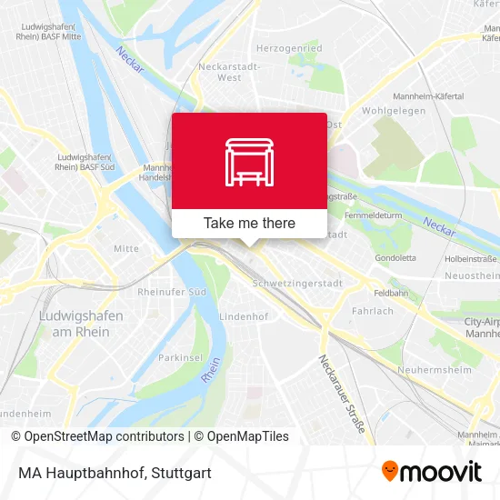 Карта MA Hauptbahnhof