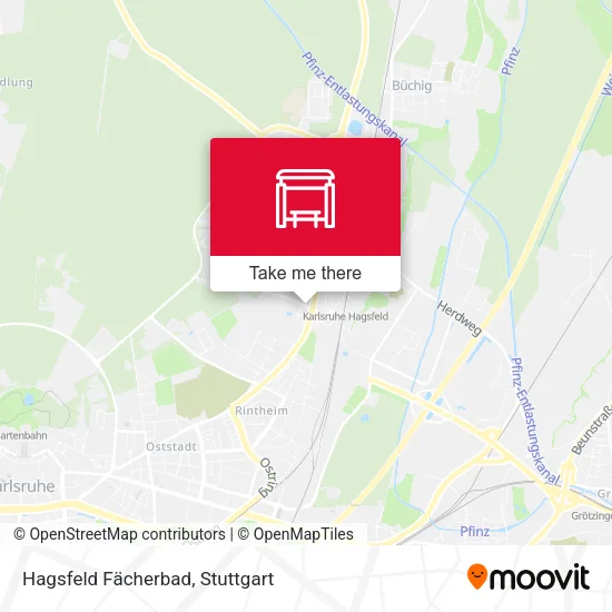 Карта Hagsfeld Fächerbad