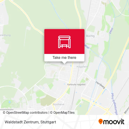 Карта Waldstadt Zentrum
