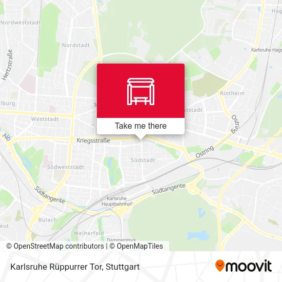 Karlsruhe Rüppurrer Tor map