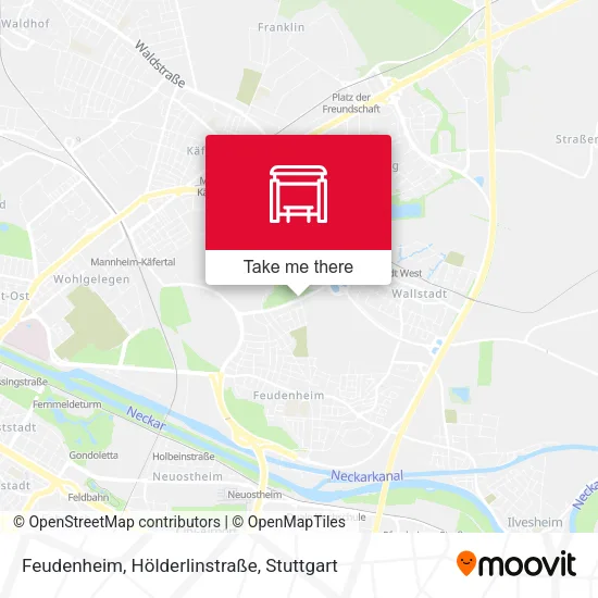 Карта Feudenheim, Hölderlinstraße