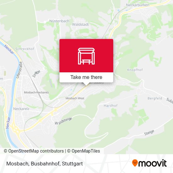 Карта Mosbach, Busbahnhof