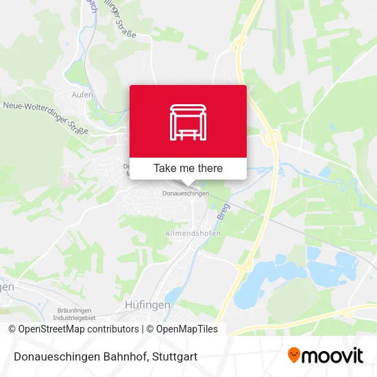 Карта Donaueschingen Bahnhof