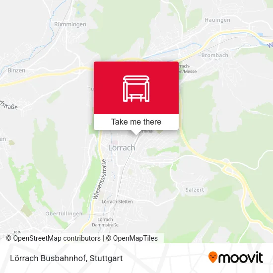 Карта Lörrach Busbahnhof