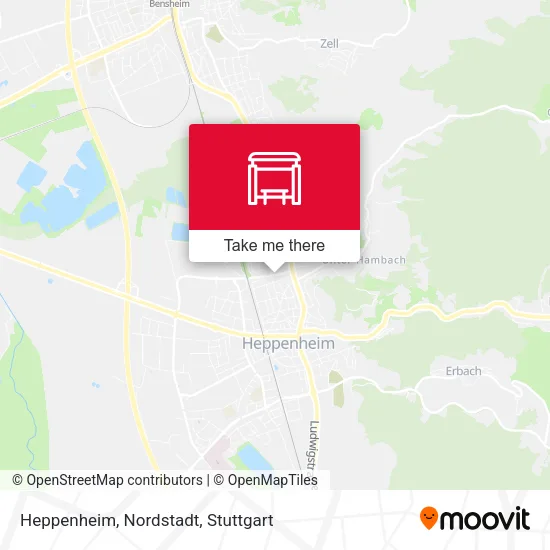 Карта Heppenheim, Nordstadt