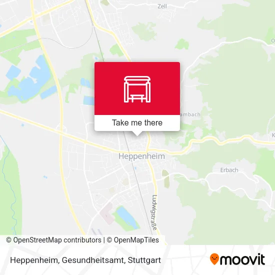 Карта Heppenheim, Gesundheitsamt