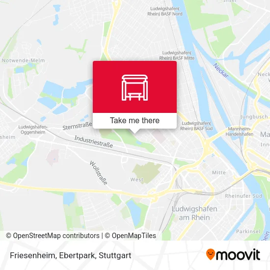 Карта Friesenheim, Ebertpark