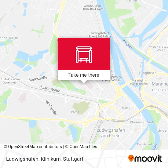 Карта Ludwigshafen, Klinikum