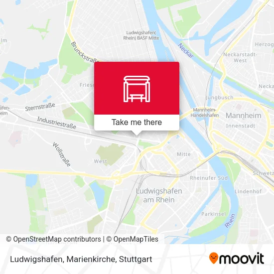 Карта Ludwigshafen, Marienkirche