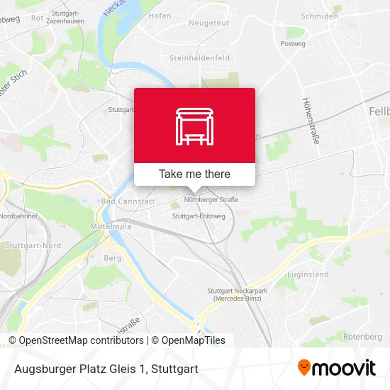 Карта Augsburger Platz Gleis 1