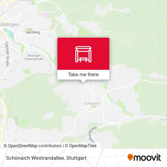 Карта Schönaich Westrandallee