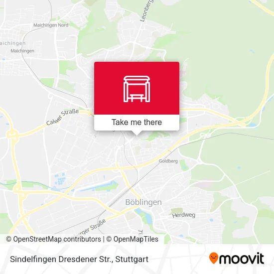 Карта Sindelfingen Dresdener Str.