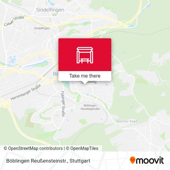 Карта Böblingen Reußensteinstr.
