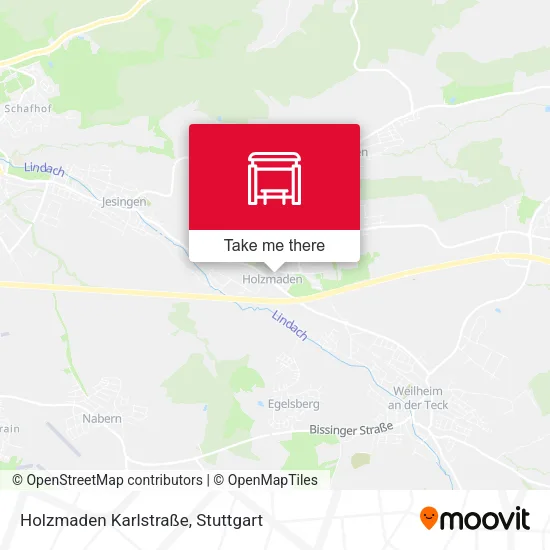 Карта Holzmaden Karlstraße
