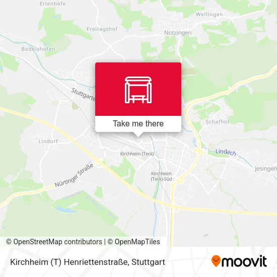Карта Kirchheim (T) Henriettenstraße