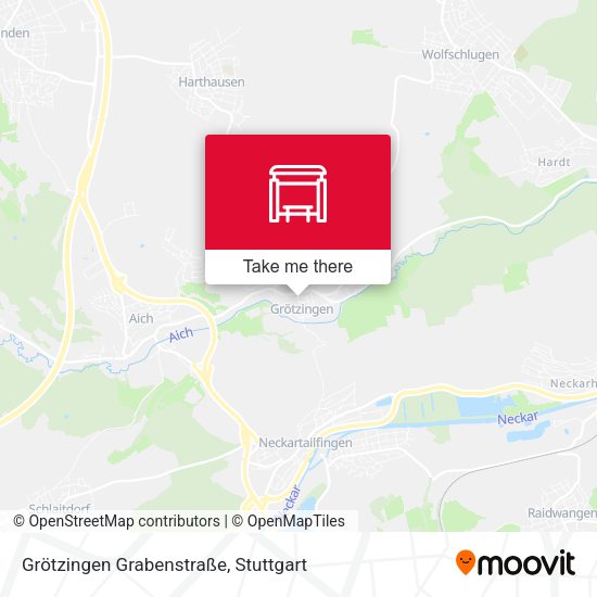 Карта Grötzingen Grabenstraße