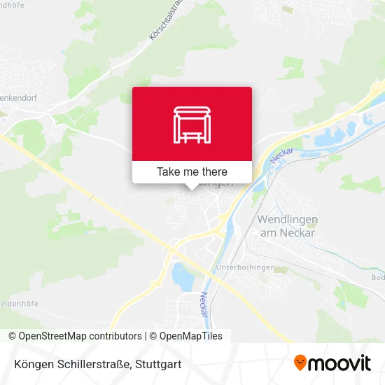 Карта Köngen Schillerstraße